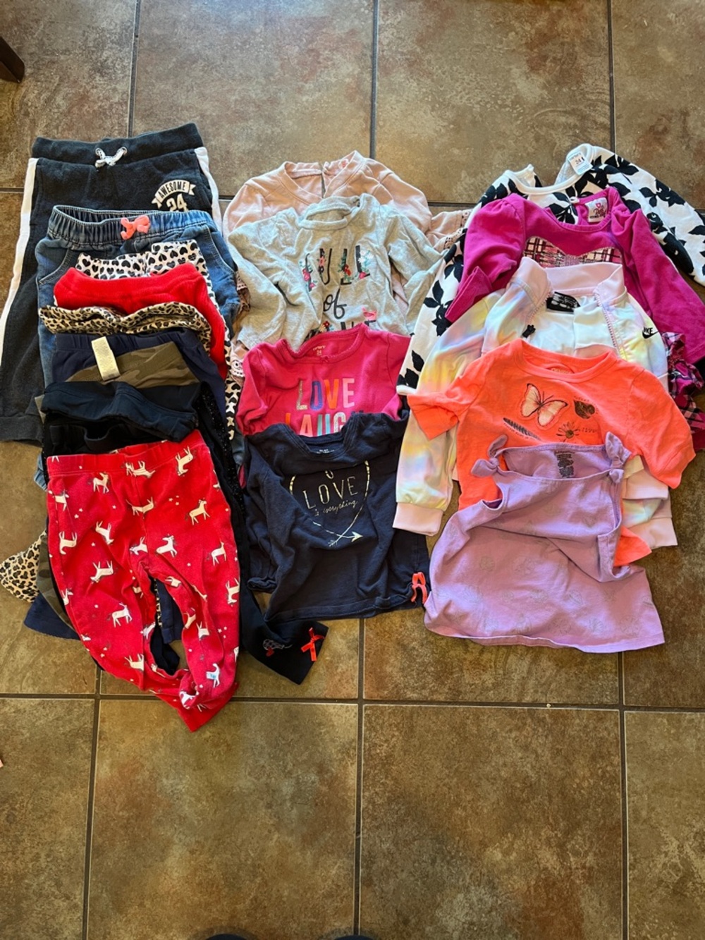 Mixed Girls Clothing bundle/Lot - Brights & Prints